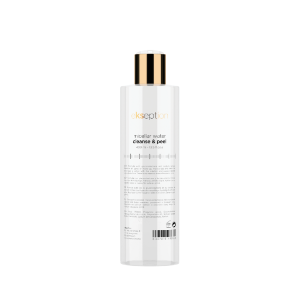 micellar water cleanse & peel 400ml - 1st step for oily skin